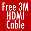 Free 3M HDMI Cable