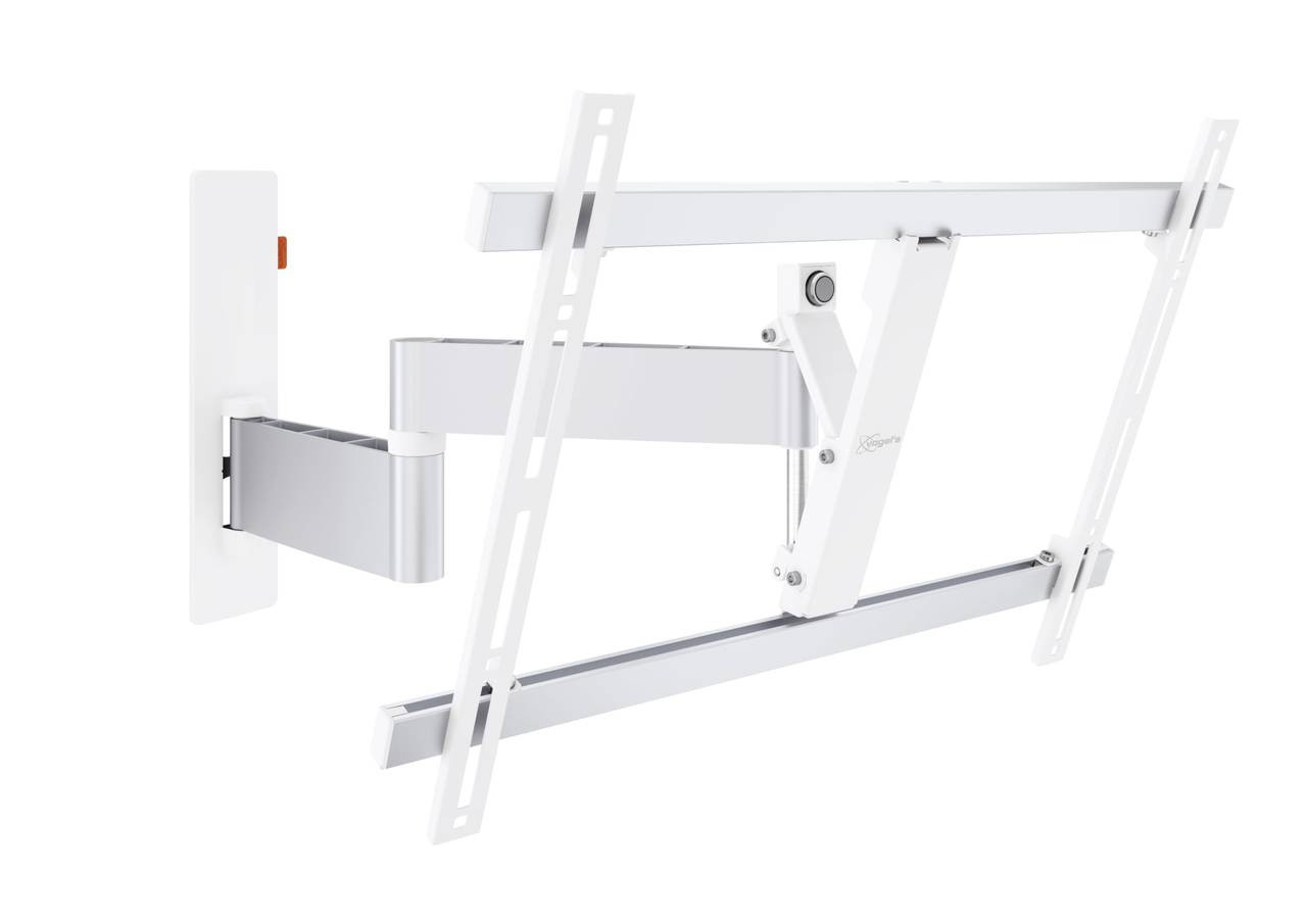 An image of Vogel's WALL 3345 White Full-Motion TV Wall Mount 40" - 65"